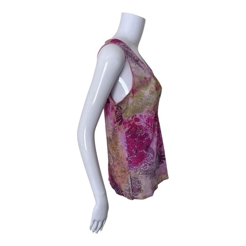 Y2K Micro Mesh Sleeveless Top Size Large Frutiger Metro Girlypop - Picture 2 of 8